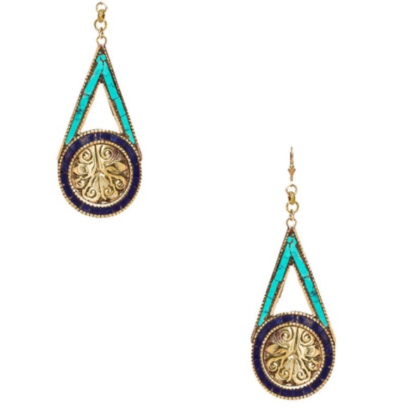 Natalie B Jewelry Arrow Tibet Earrings - Picture 1 of 6
